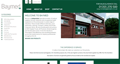 Desktop Screenshot of baymed.co.uk